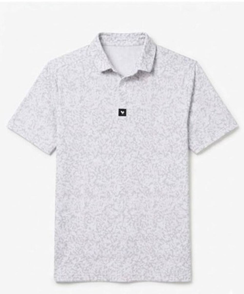 Bad Birdie Golf Performance Short Sleeve Core Polo Salt Shaker Grey/White Small